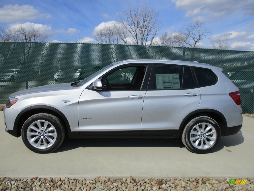 Glacier Silver Metallic 2017 BMW X3 xDrive28i Exterior Photo #118902215