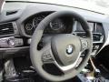 2017 BMW X3 Black Interior Steering Wheel Photo