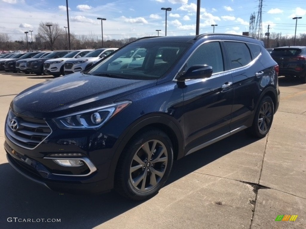Nightfall Blue 2017 Hyundai Santa Fe Sport 2.0T Ulitimate AWD Exterior Photo #118902614