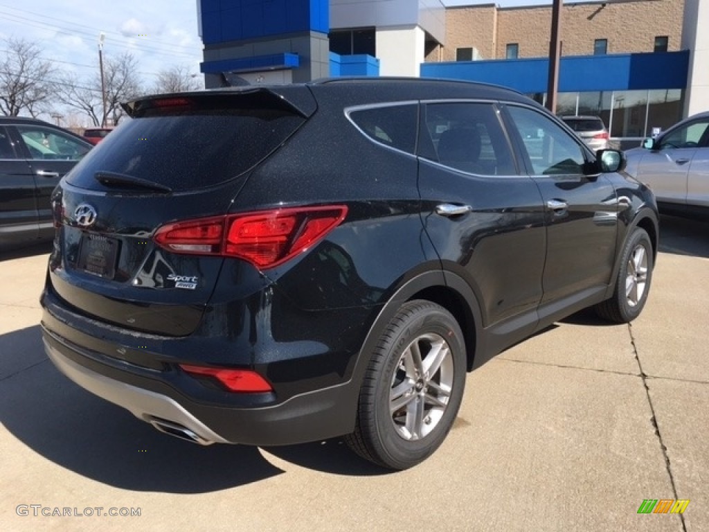 2017 Santa Fe Sport AWD - Twilight Black / Gray photo #2