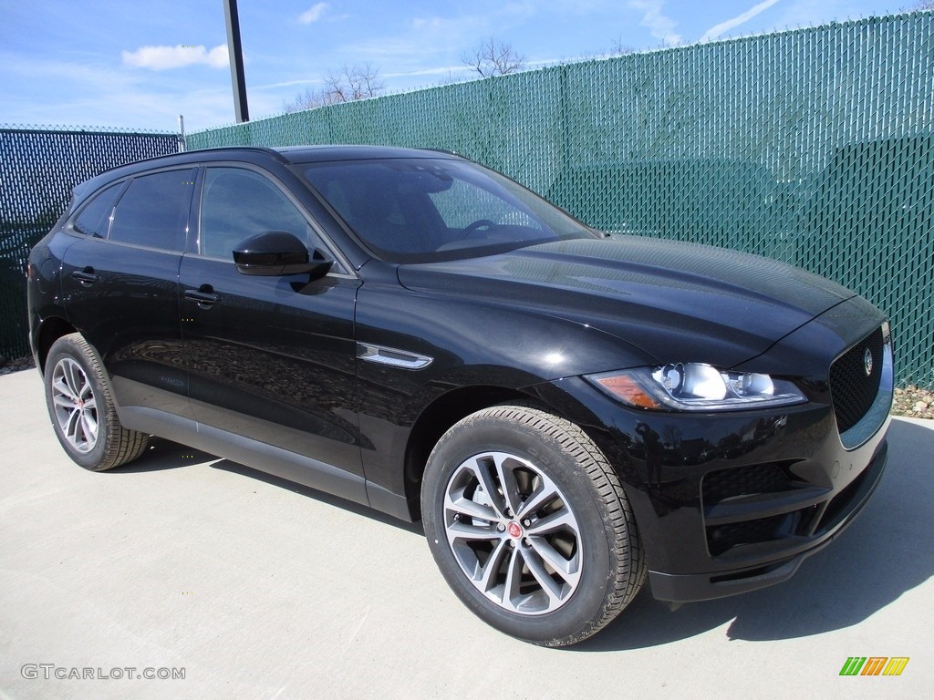 2017 F-PACE 35t AWD Premium - Ebony Black / Jet photo #1