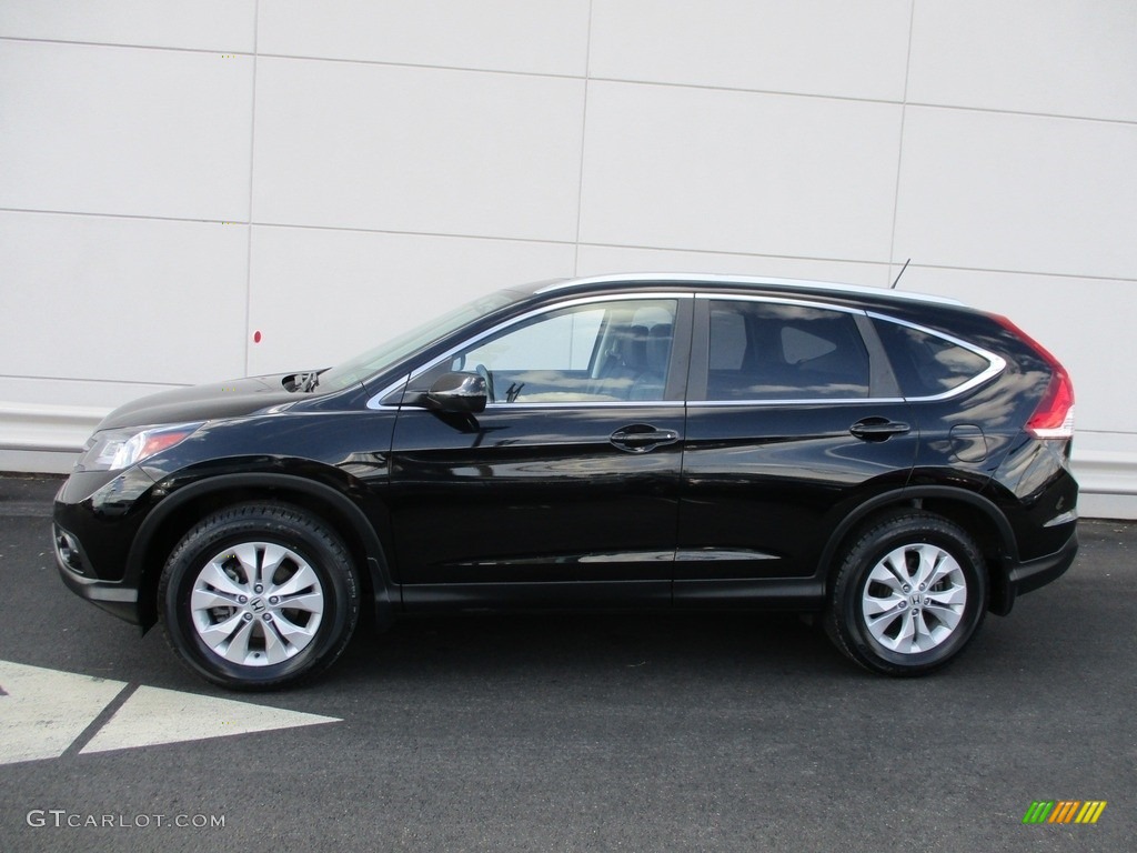 2014 CR-V EX-L AWD - Crystal Black Pearl / Black photo #2