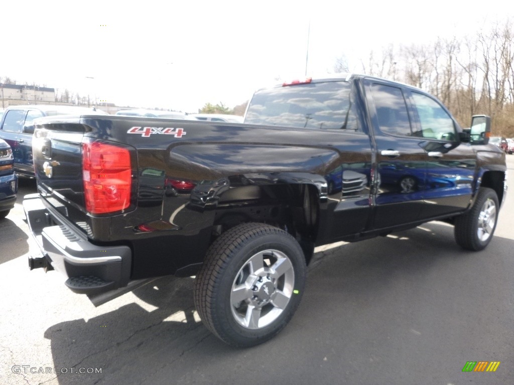 2017 Silverado 2500HD Work Truck Double Cab 4x4 - Black / Dark Ash/Jet Black photo #5