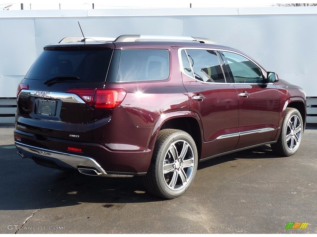 Black Cherry Metallic 2017 GMC Acadia Denali AWD Exterior Photo #118907930