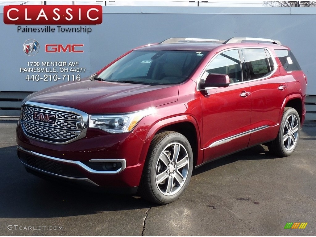 2017 Acadia Denali AWD - Crimson Red Tintcoat / Cocoa/Shale photo #1