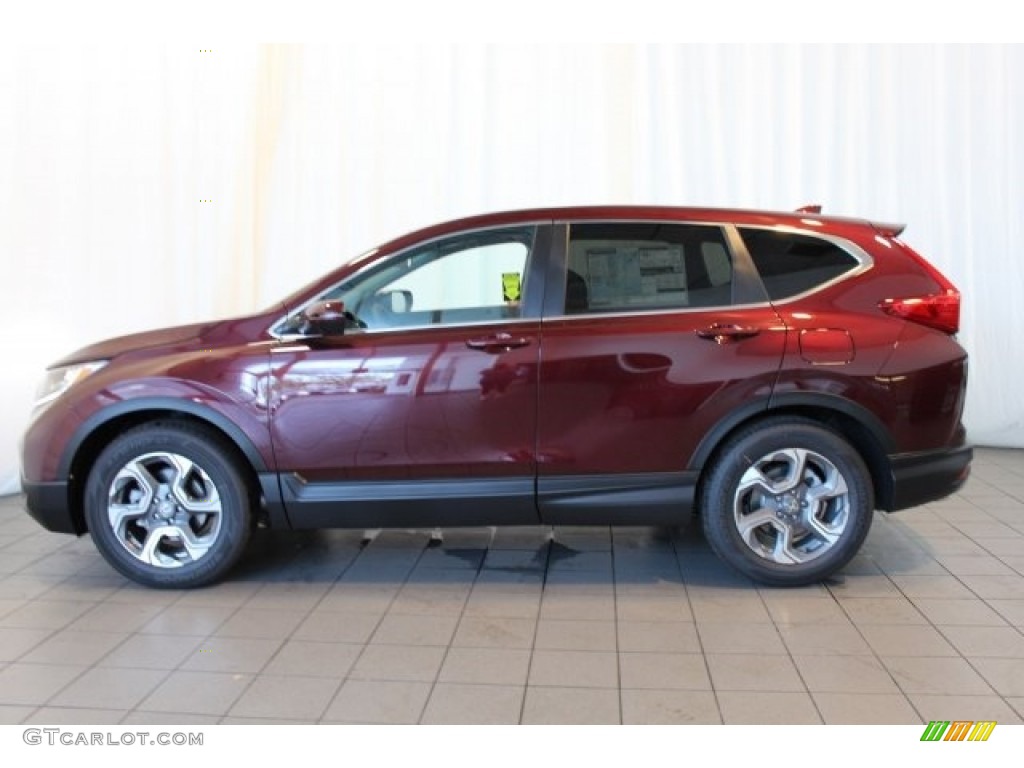 2017 CR-V EX - Basque Red Pearl II / Gray photo #5