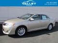 2014 Creme Brulee Metallic Toyota Camry Hybrid XLE  photo #1