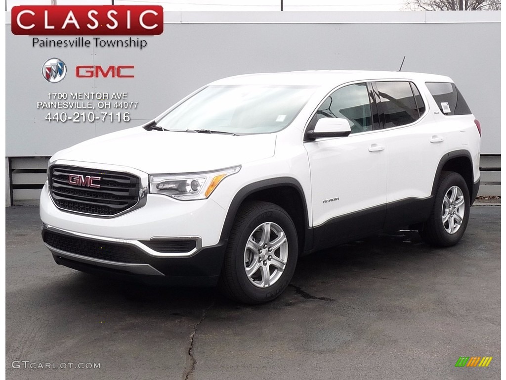 2017 Acadia SLE - Summit White / Dark Ash Gray/Light Ash Gray photo #1