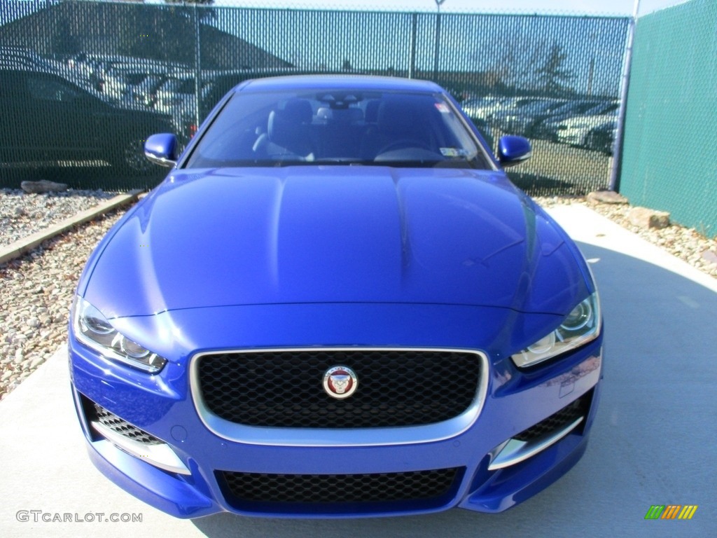 2017 XE 35t R-Sport AWD - Caesium Blue / Jet/Blue photo #7