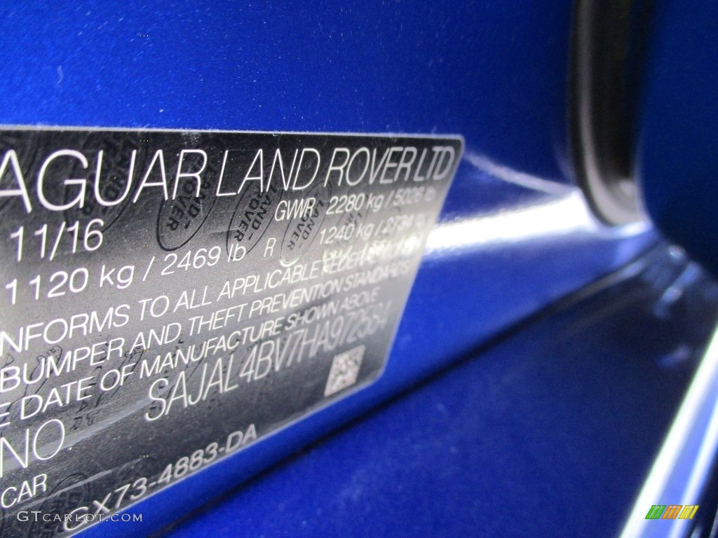 2017 XE 35t R-Sport AWD - Caesium Blue / Jet/Blue photo #19