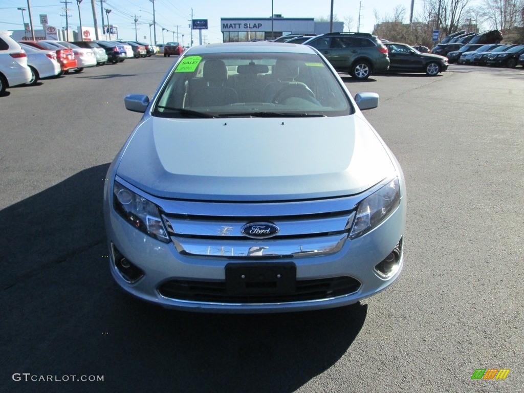 2010 Fusion Hybrid - Light Ice Blue Metallic / Medium Light Stone photo #3