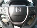 Beige 2017 Honda Ridgeline RTL-T AWD Steering Wheel