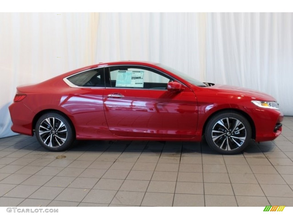 2017 Accord EX-L V6 Coupe - San Marino Red / Black photo #3