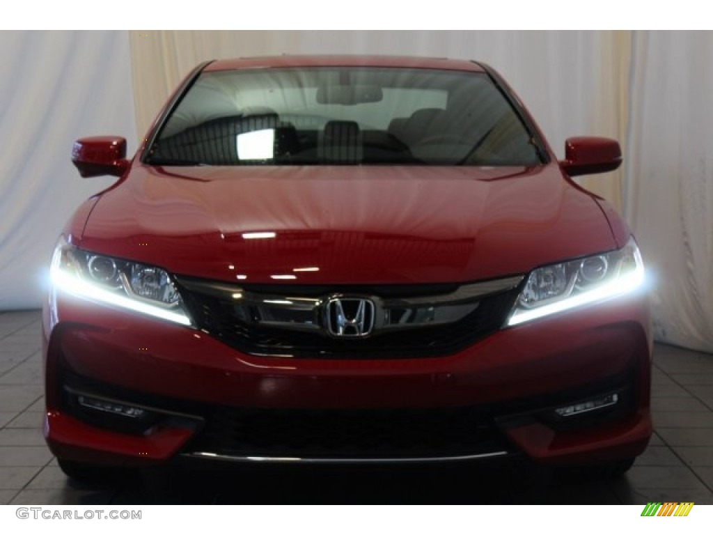 2017 Accord EX-L V6 Coupe - San Marino Red / Black photo #4