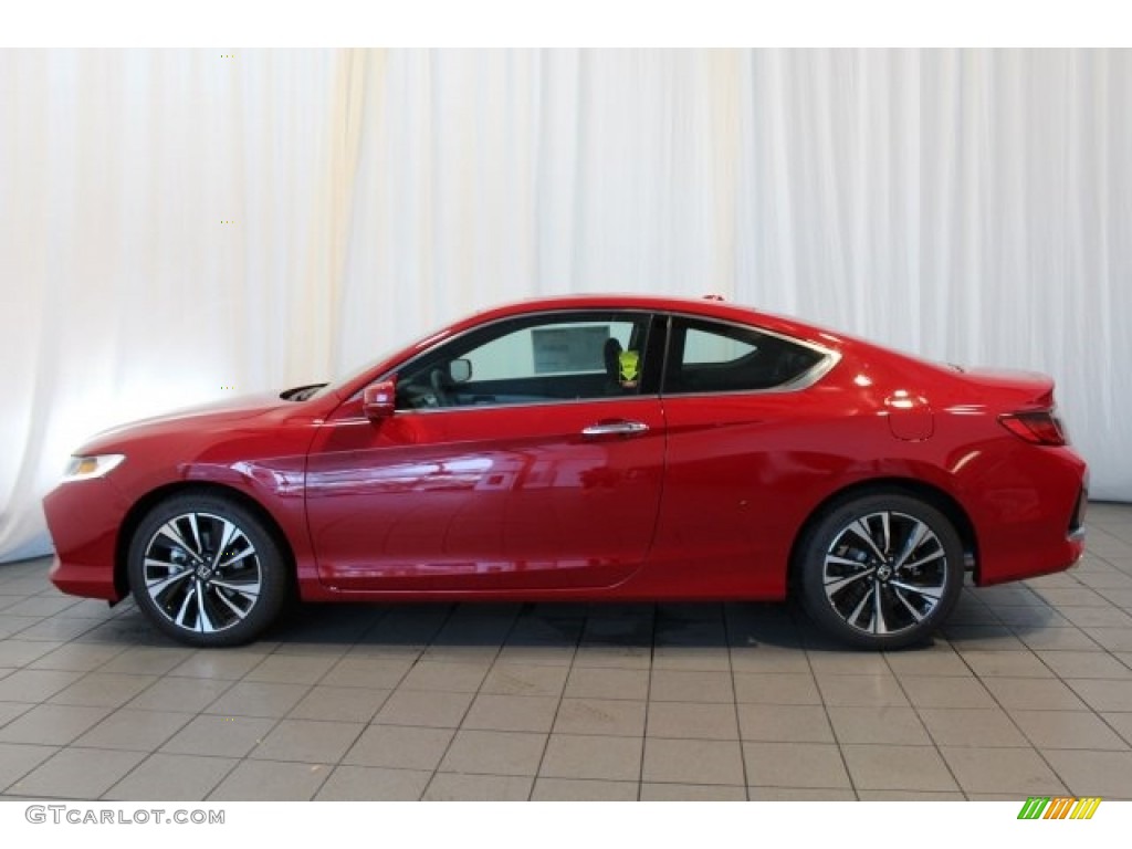 2017 Accord EX-L V6 Coupe - San Marino Red / Black photo #5