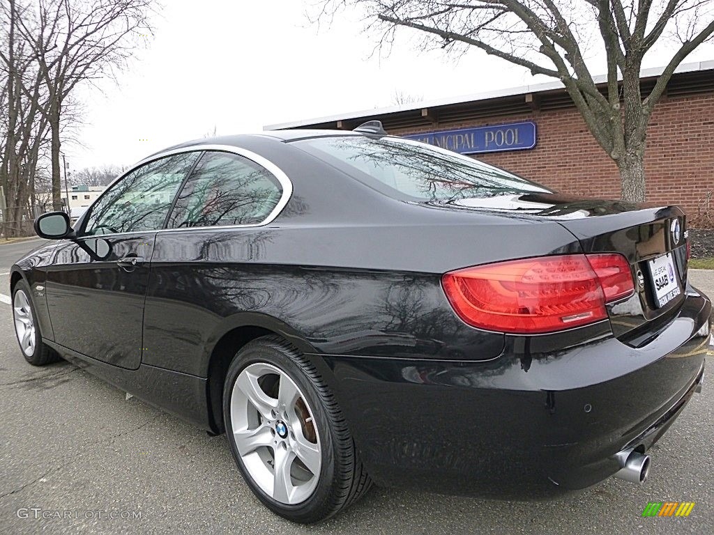 2012 3 Series 335i xDrive Coupe - Black Sapphire Metallic / Coral Red/Black photo #3