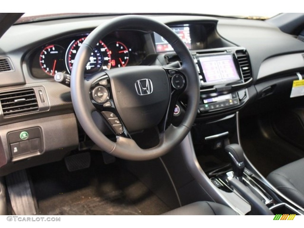 2017 Accord EX-L V6 Coupe - San Marino Red / Black photo #12