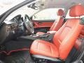 Coral Red/Black Interior Photo for 2012 BMW 3 Series #118914248
