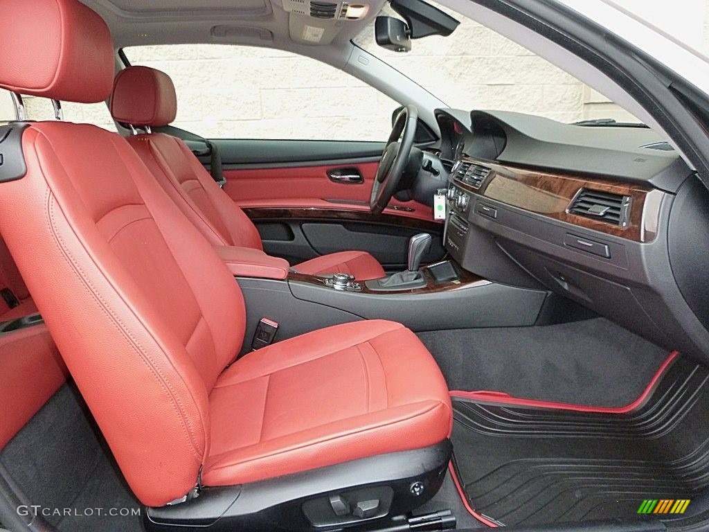 2012 3 Series 335i xDrive Coupe - Black Sapphire Metallic / Coral Red/Black photo #18