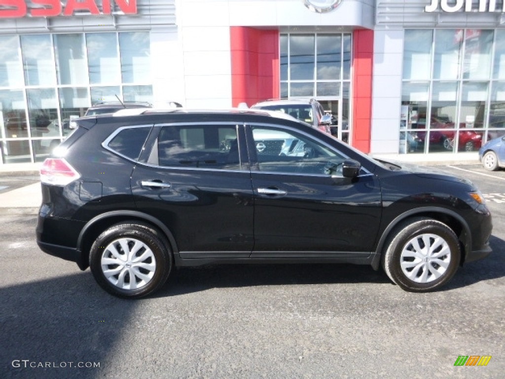 2016 Rogue S AWD - Magnetic Black / Charcoal photo #6