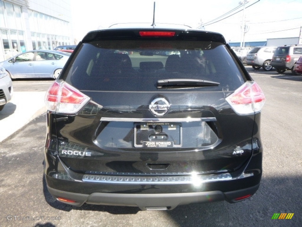 2016 Rogue S AWD - Magnetic Black / Charcoal photo #8