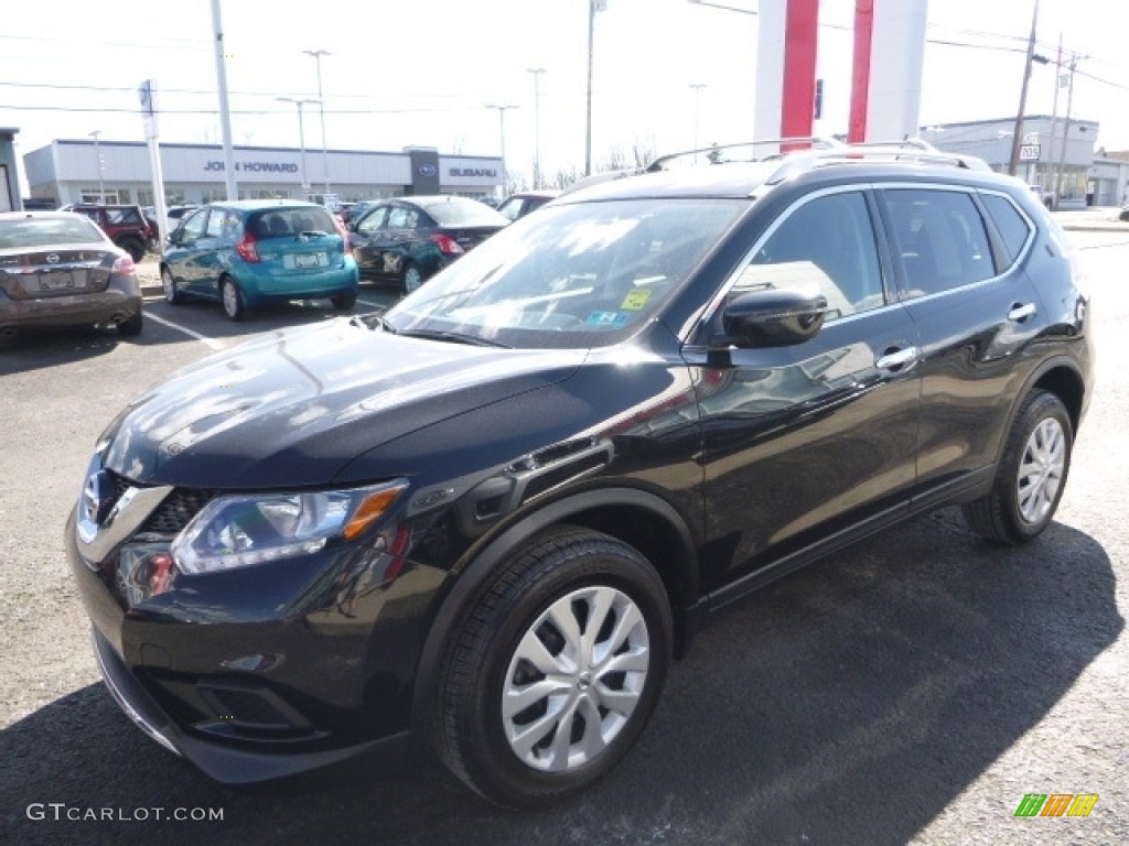 Magnetic Black 2016 Nissan Rogue S AWD Exterior Photo #118915325