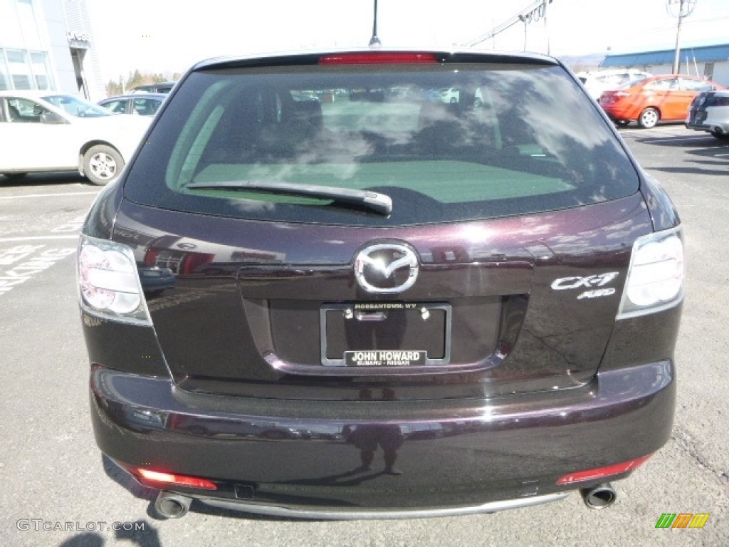 2011 CX-7 s Touring AWD - Black Cherry Mica / Sand photo #8