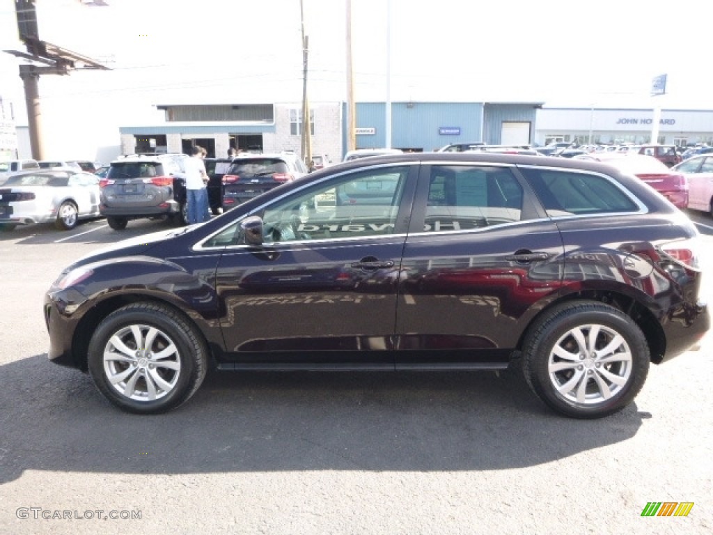 2011 CX-7 s Touring AWD - Black Cherry Mica / Sand photo #11