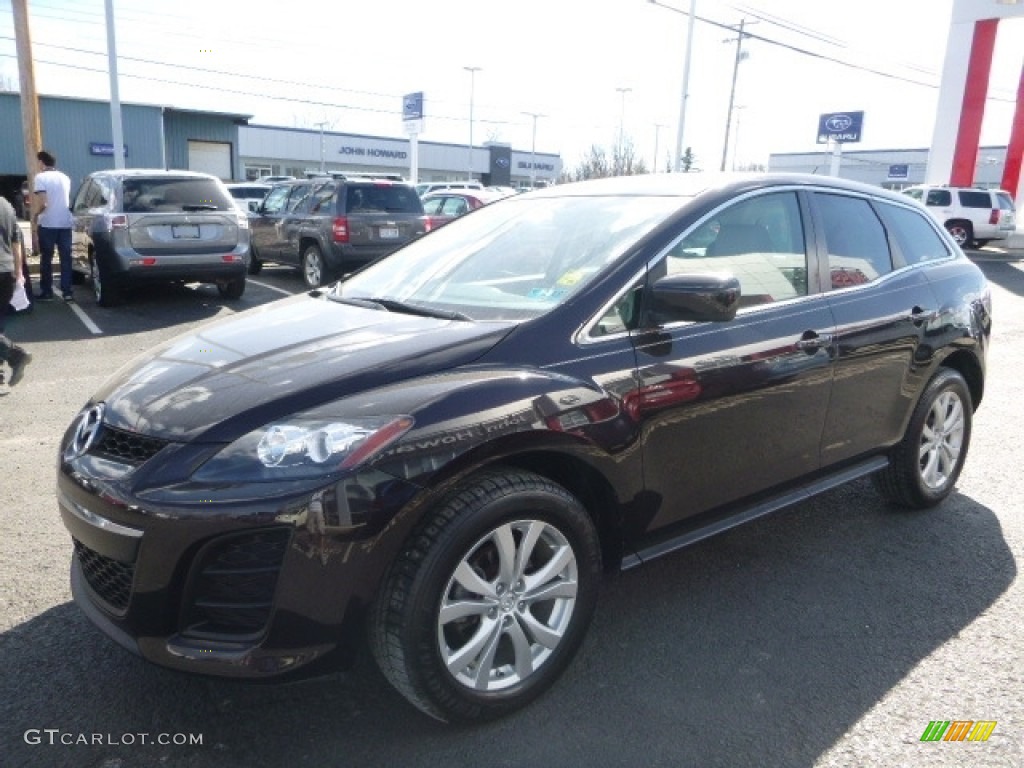 2011 CX-7 s Touring AWD - Black Cherry Mica / Sand photo #12