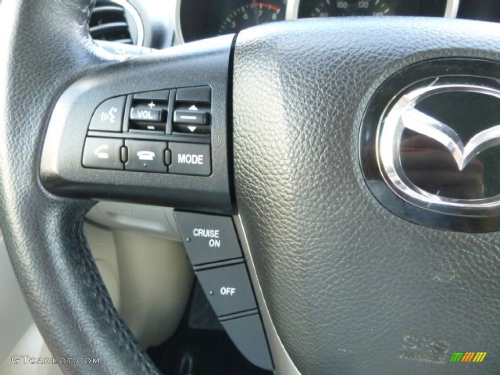 2011 CX-7 s Touring AWD - Black Cherry Mica / Sand photo #24
