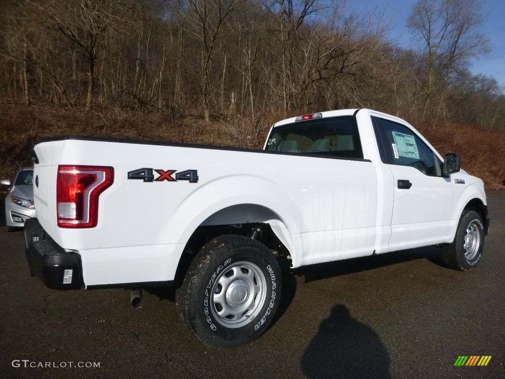 2017 F150 XL Regular Cab 4x4 - Oxford White / Earth Gray photo #4