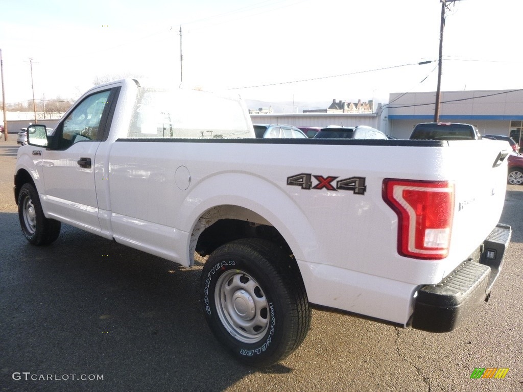 2017 F150 XL Regular Cab 4x4 - Oxford White / Earth Gray photo #6