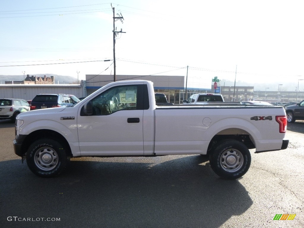 2017 F150 XL Regular Cab 4x4 - Oxford White / Earth Gray photo #7
