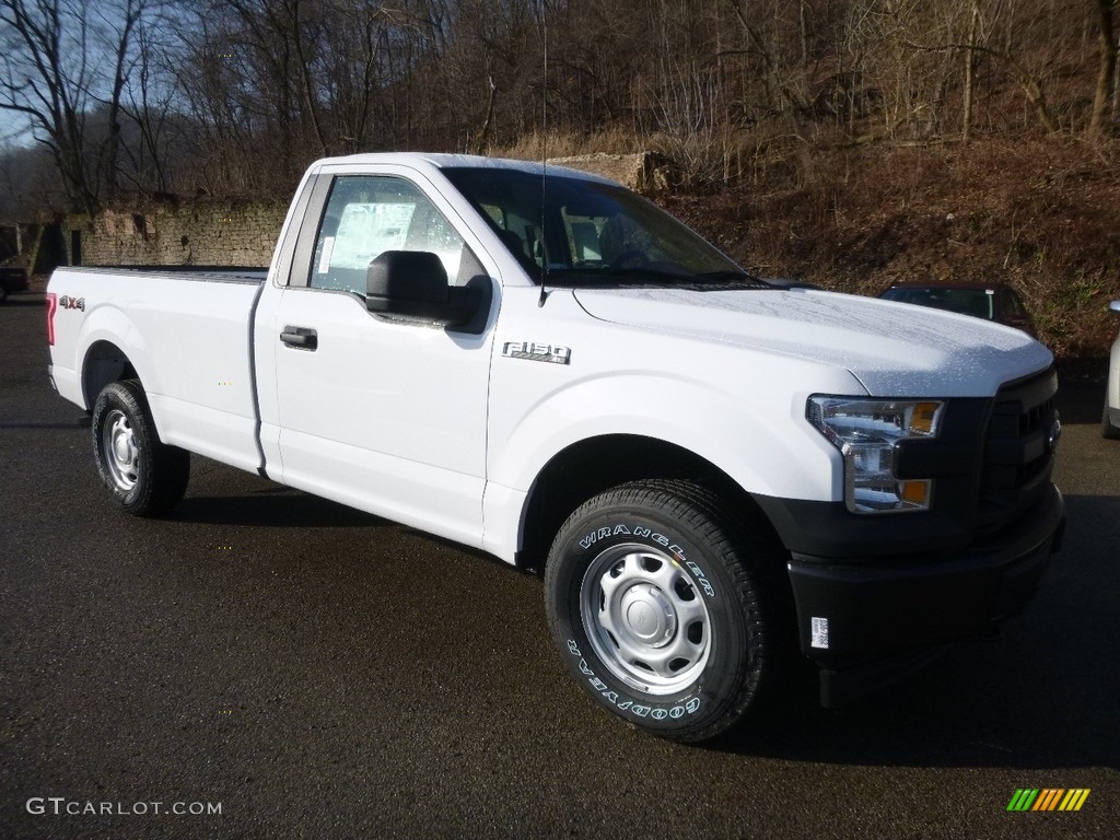 2017 F150 XL Regular Cab 4x4 - Oxford White / Earth Gray photo #10