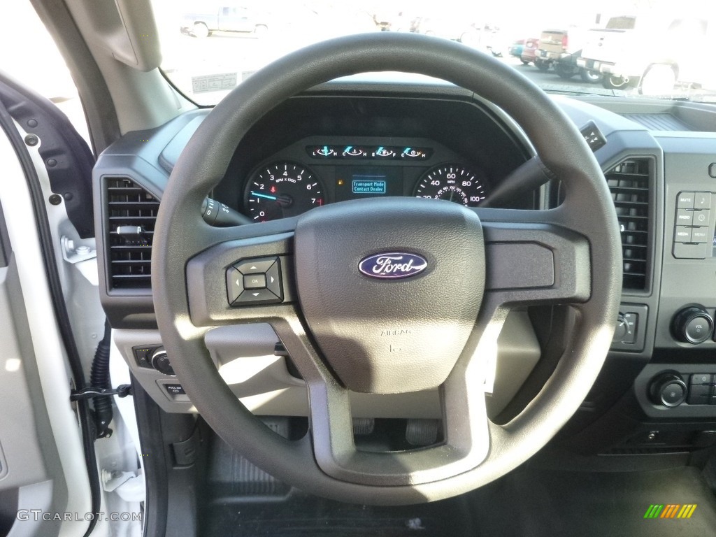 2017 F150 XL Regular Cab 4x4 - Oxford White / Earth Gray photo #17