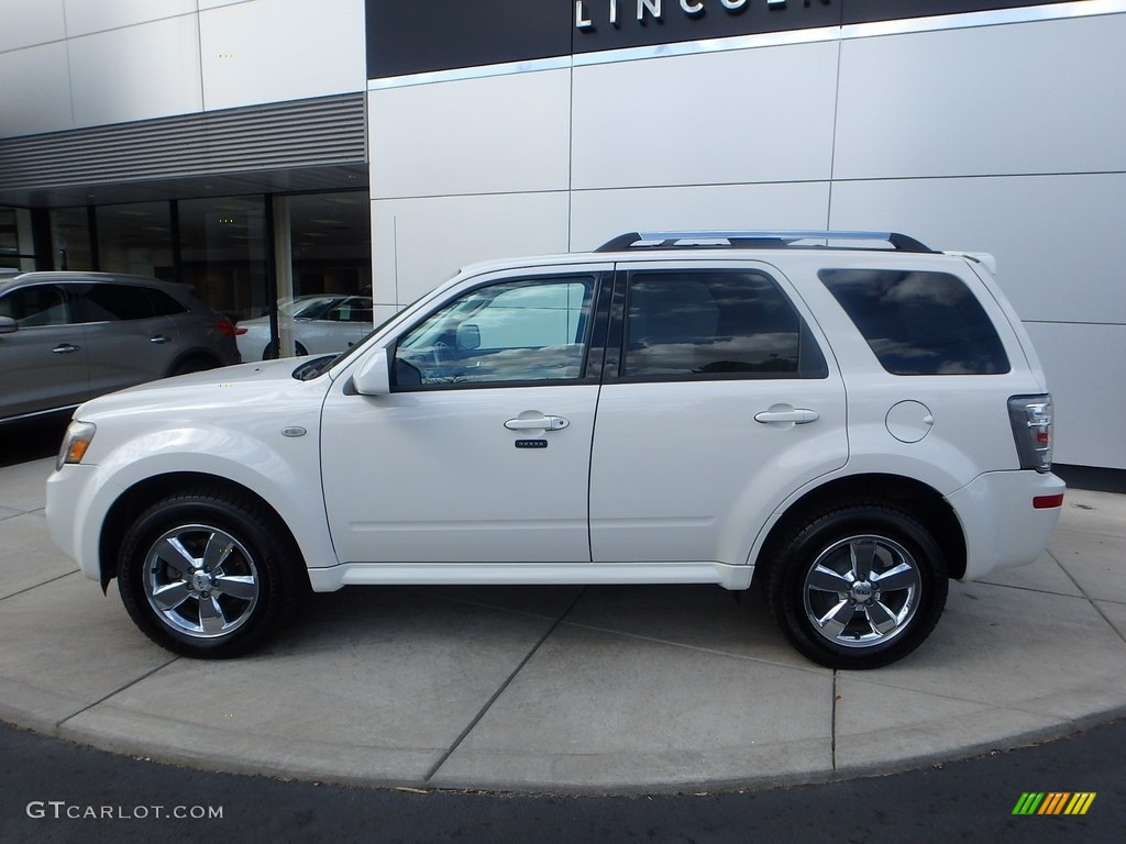 2009 Mariner V6 Premier 4WD - White Suede / Cashmere Leather/Charcoal Black photo #2