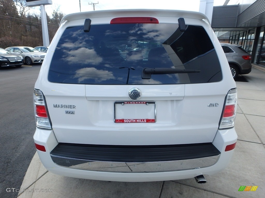 2009 Mariner V6 Premier 4WD - White Suede / Cashmere Leather/Charcoal Black photo #4
