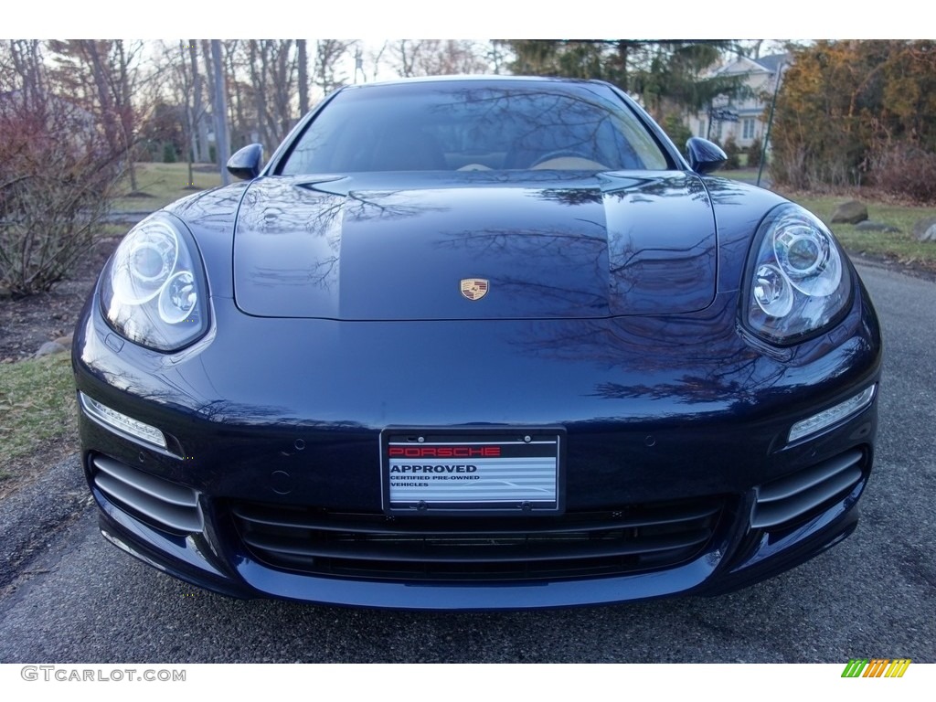 2015 Panamera 4S - Dark Blue Metallic / Cognac Natural Leather photo #2
