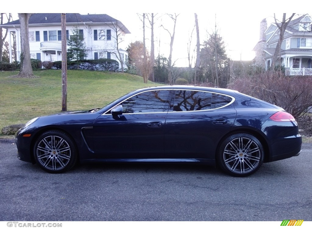 2015 Panamera 4S - Dark Blue Metallic / Cognac Natural Leather photo #3