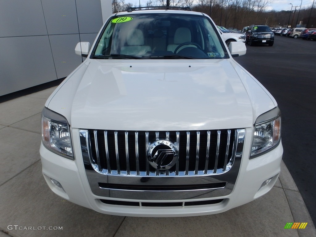 2009 Mariner V6 Premier 4WD - White Suede / Cashmere Leather/Charcoal Black photo #8