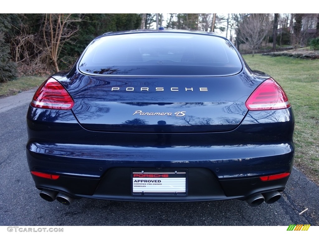 2015 Panamera 4S - Dark Blue Metallic / Cognac Natural Leather photo #5