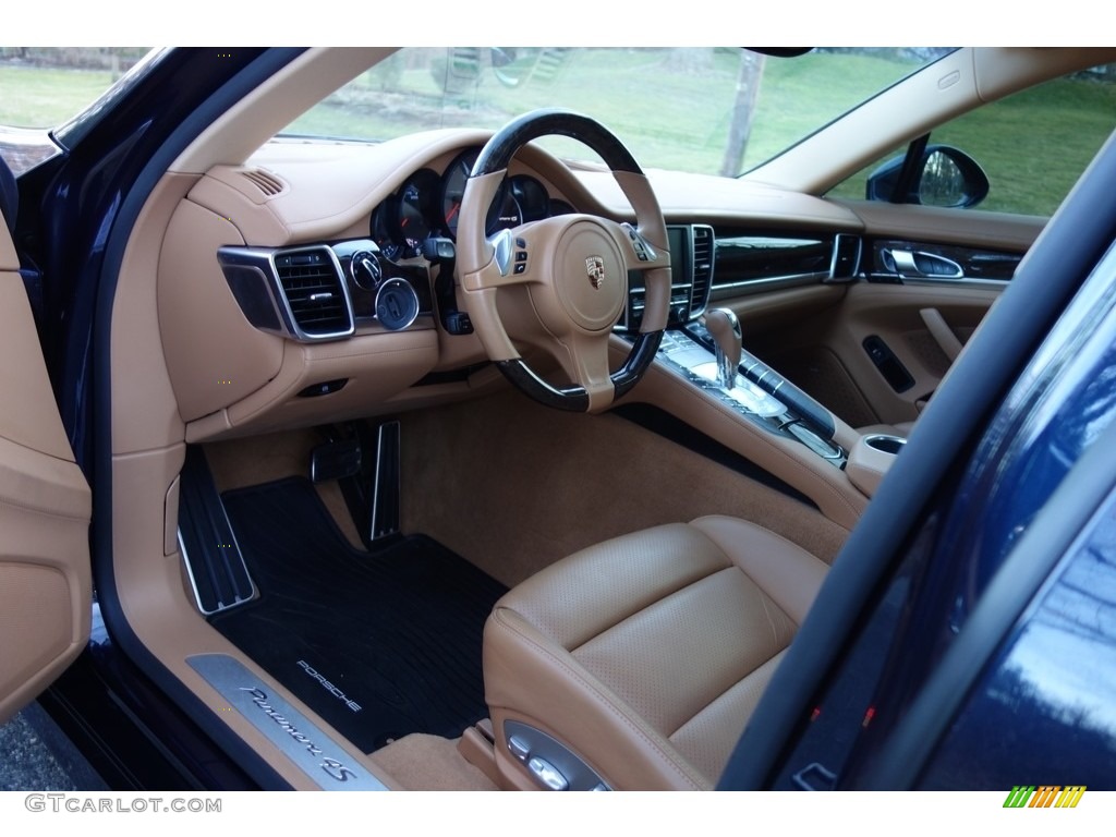 2015 Panamera 4S - Dark Blue Metallic / Cognac Natural Leather photo #10