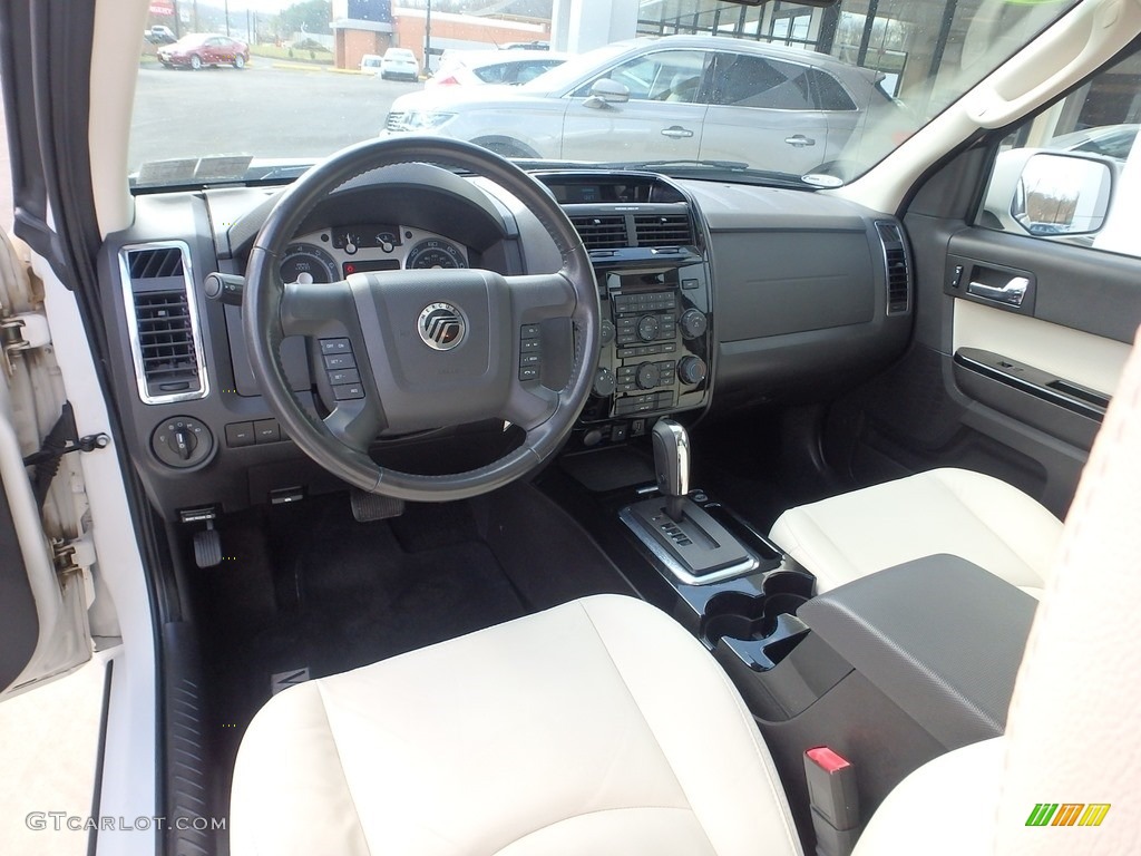 2009 Mariner V6 Premier 4WD - White Suede / Cashmere Leather/Charcoal Black photo #18