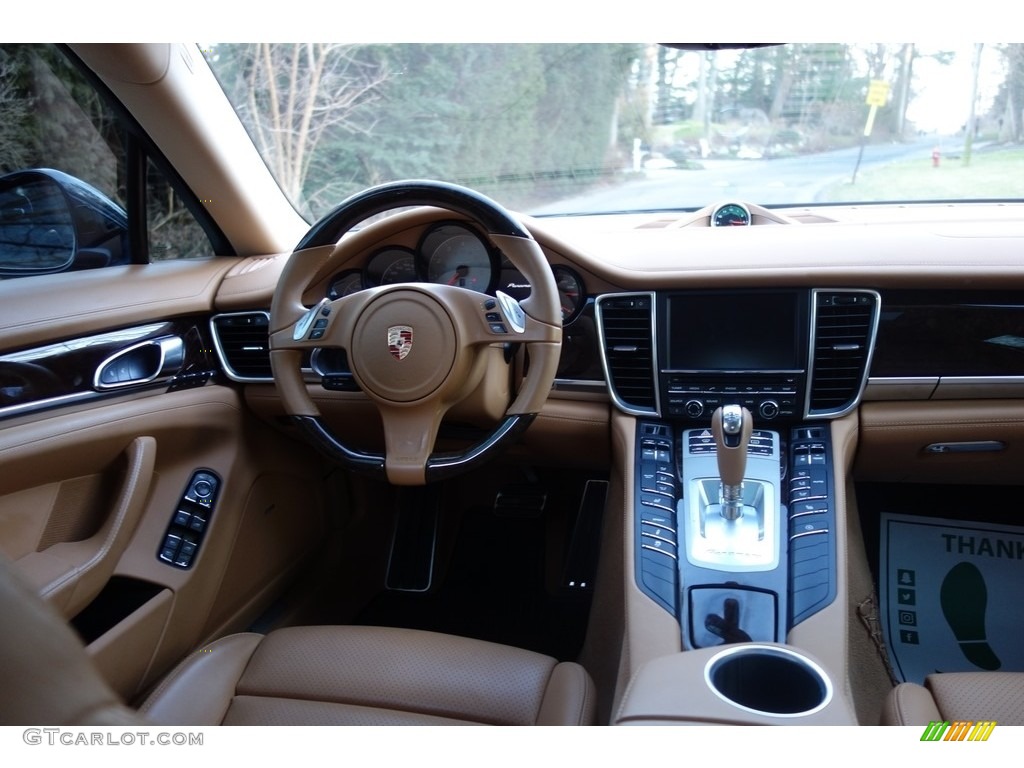 2015 Panamera 4S - Dark Blue Metallic / Cognac Natural Leather photo #13