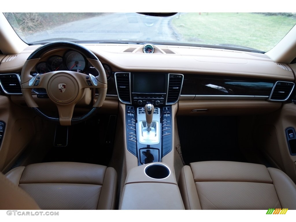 2015 Panamera 4S - Dark Blue Metallic / Cognac Natural Leather photo #14