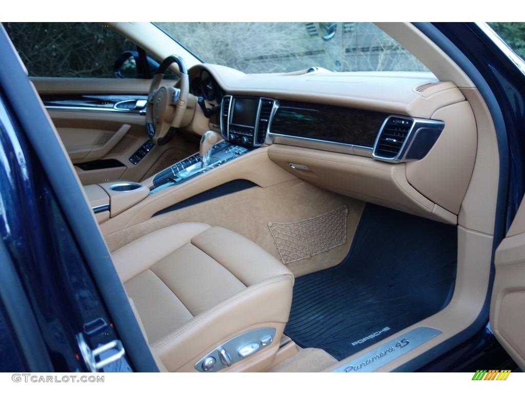 2015 Panamera 4S - Dark Blue Metallic / Cognac Natural Leather photo #17