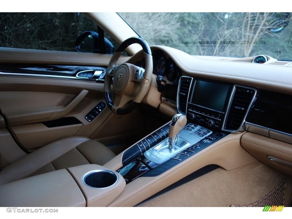 2015 Panamera 4S - Dark Blue Metallic / Cognac Natural Leather photo #19