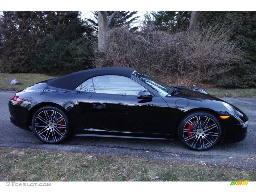 Black 2015 Porsche 911 Carrera 4S Cabriolet Exterior Photo #118917503