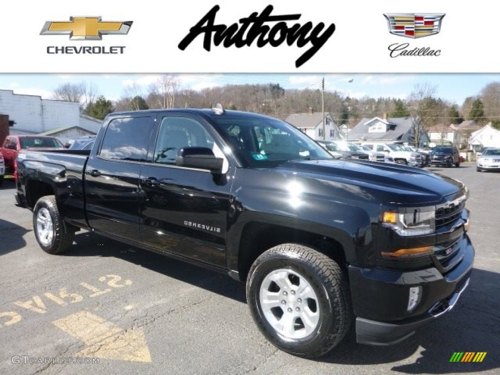 2017 Silverado 1500 LT Crew Cab 4x4 - Black / Dark Ash/Jet Black photo #1