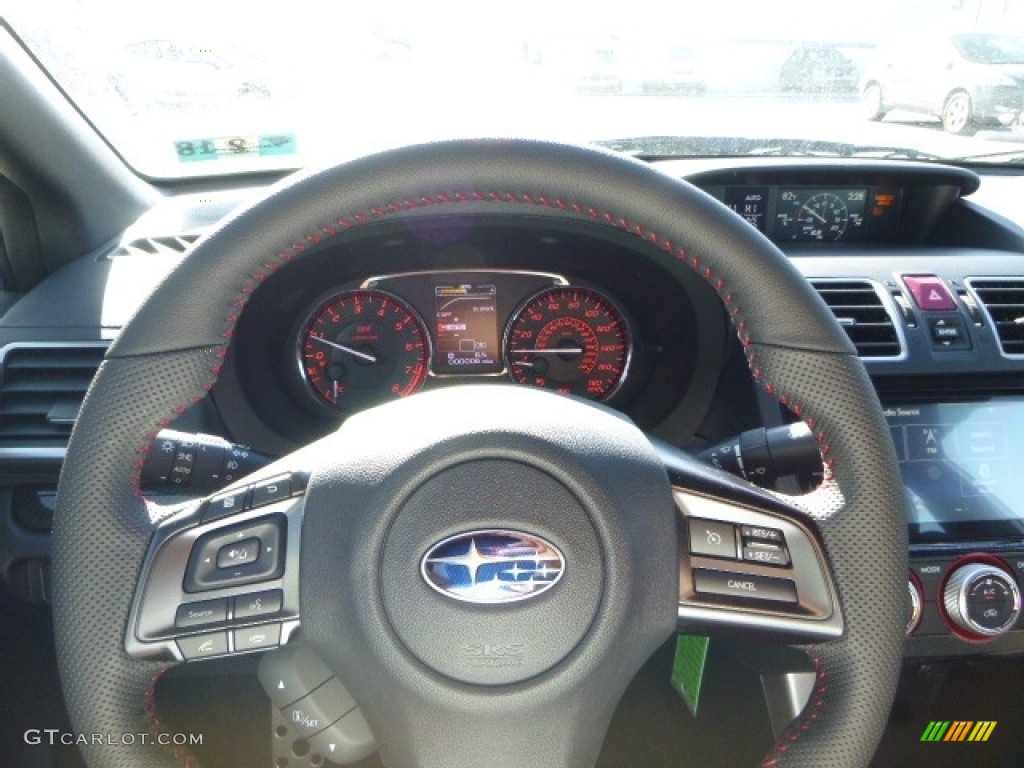 2017 Subaru WRX STI Carbon Black Steering Wheel Photo #118918034